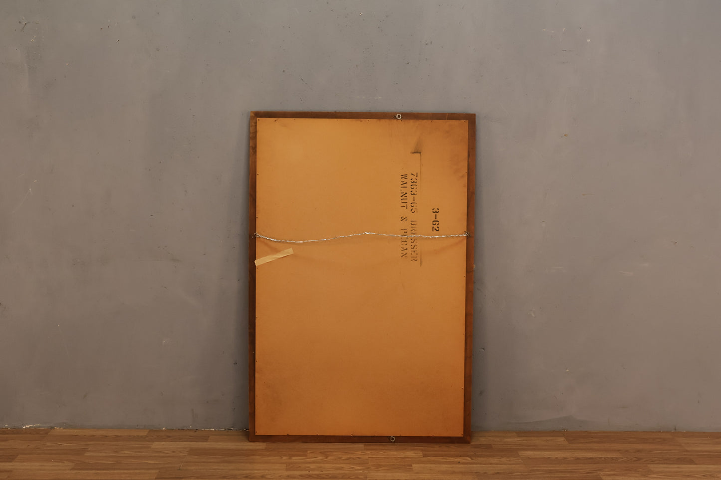 Large Mid Century Walnut & Pecan Mirror