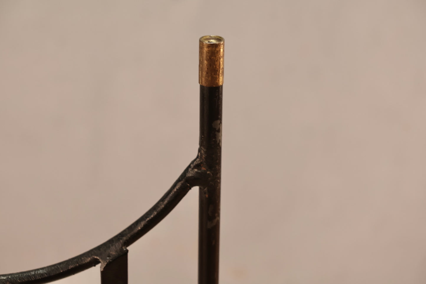 Slim Atomic Iron Side Chair