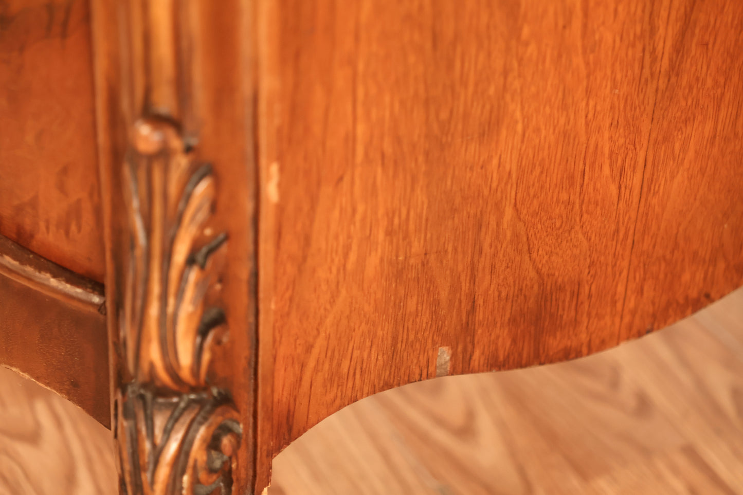 Louis XV-Style Mahogany 7-Drawer Desk - ONLINE ONLY