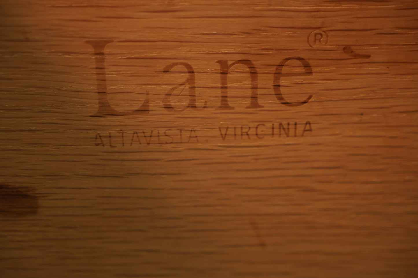 Lane Pinstriped Walnut 1-Drawer Side Table - ONLINE ONLY