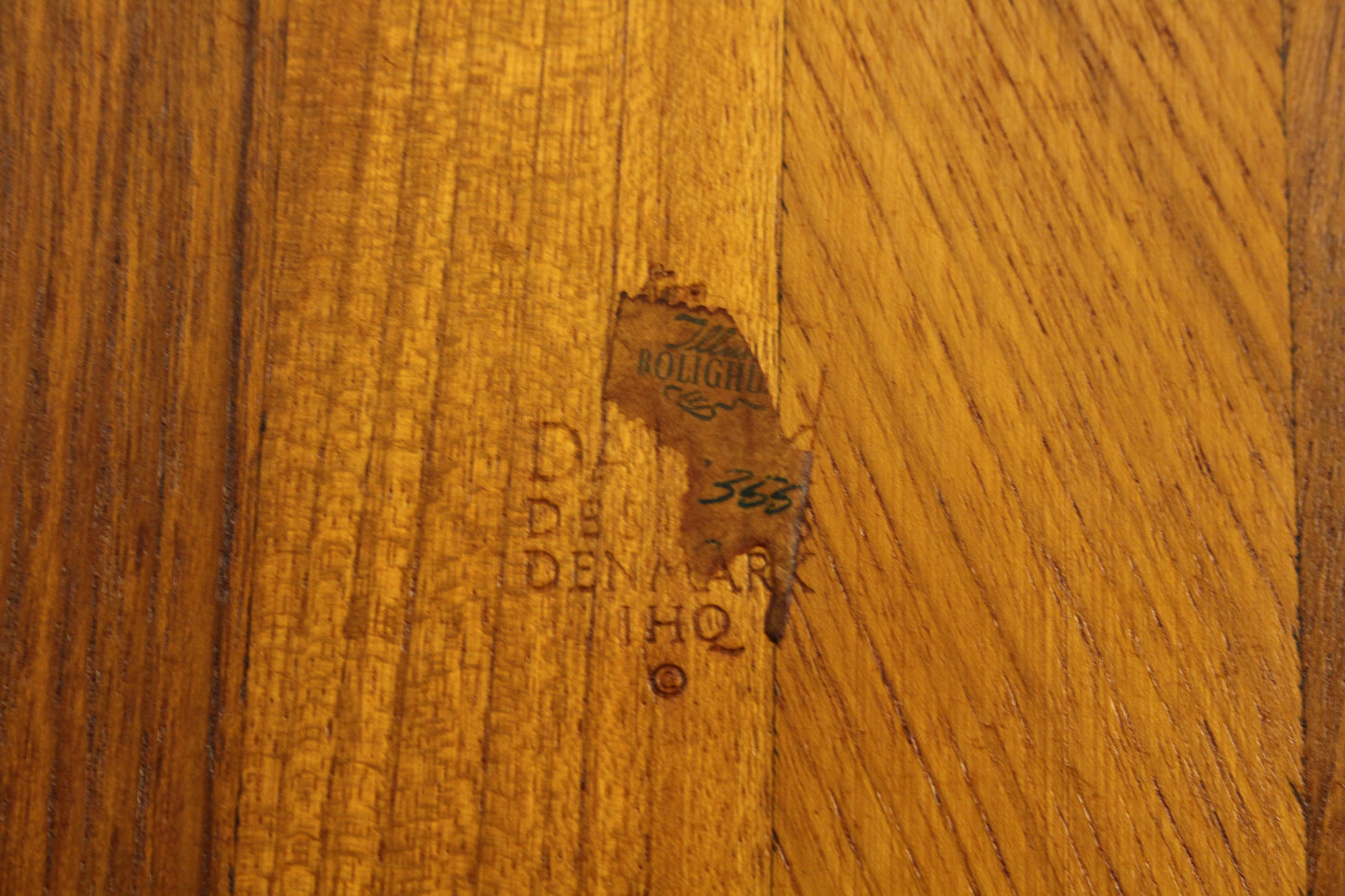 Dansk Teak Round Slanted Tray