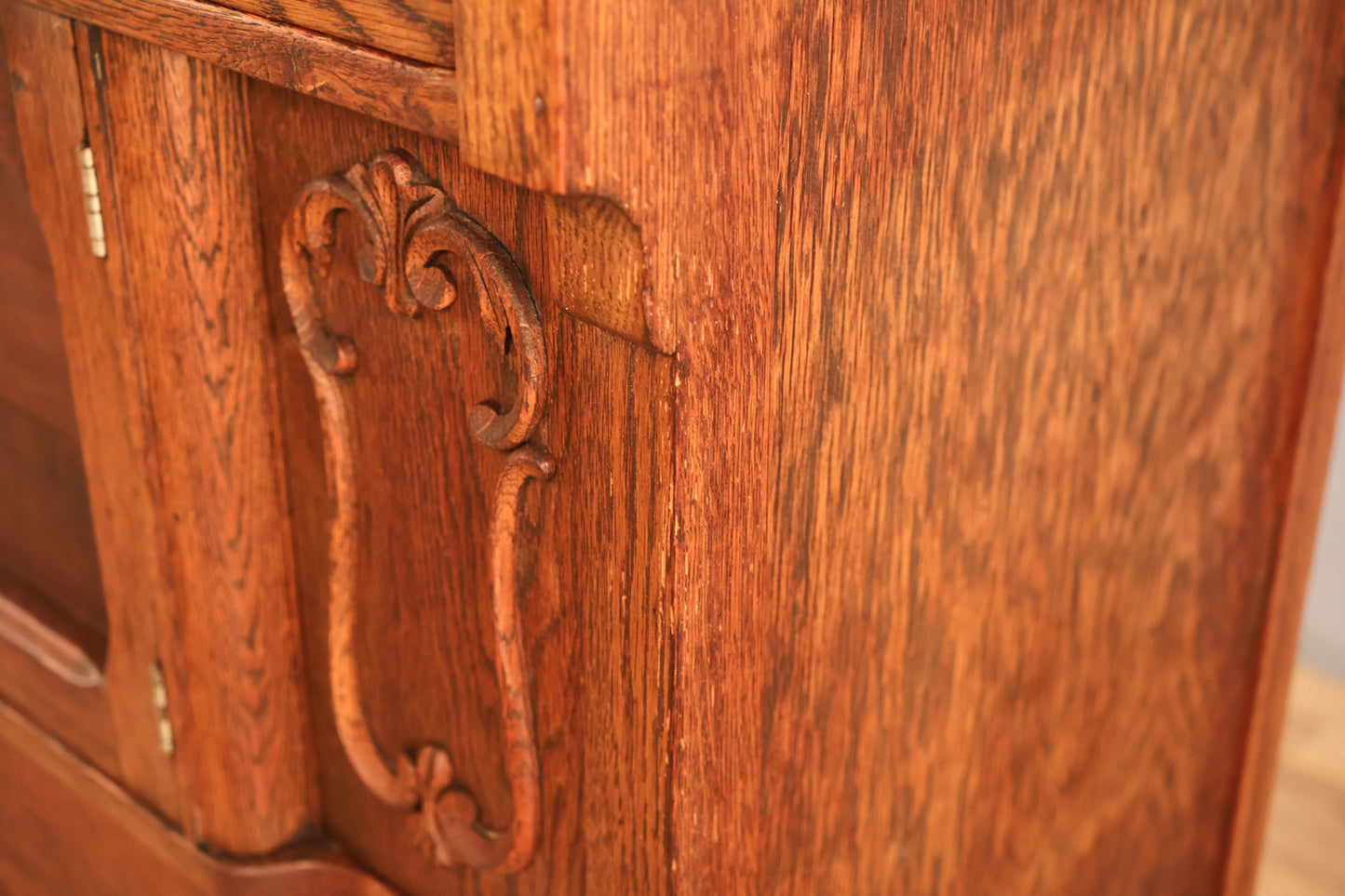 Antique Oak 3-Drawer Cabinet - ONLINE ONLY