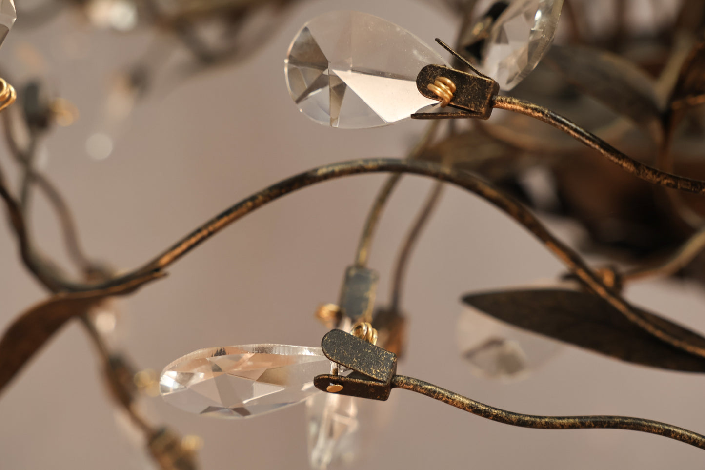 Distressed Crystal Vines Chandelier - ONLINE ONLY