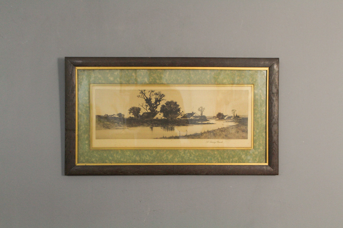 Antique "A Sunny Brook" Print