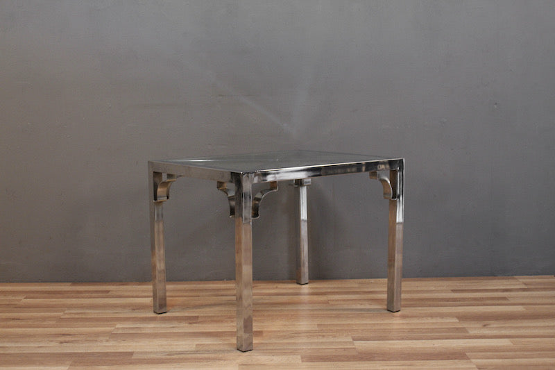 Luxe Chrome & Glass End Table – ONLINE ONLY