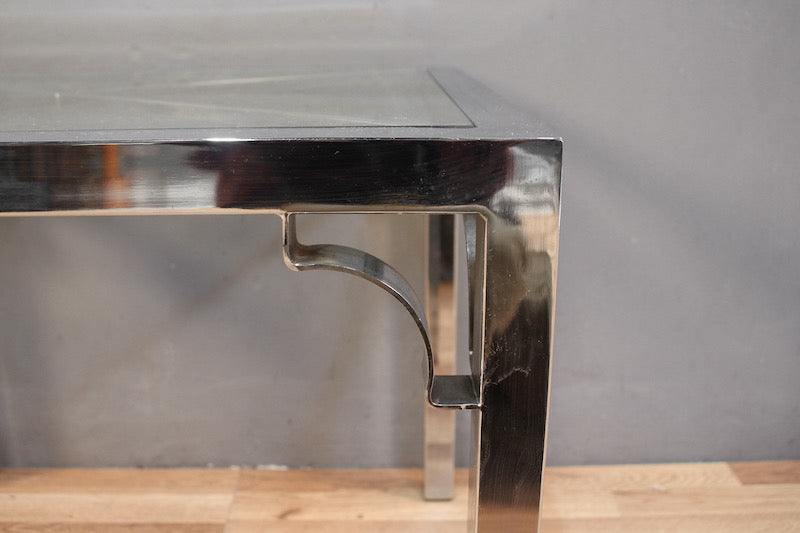 Luxe Chrome & Glass End Table – ONLINE ONLY
