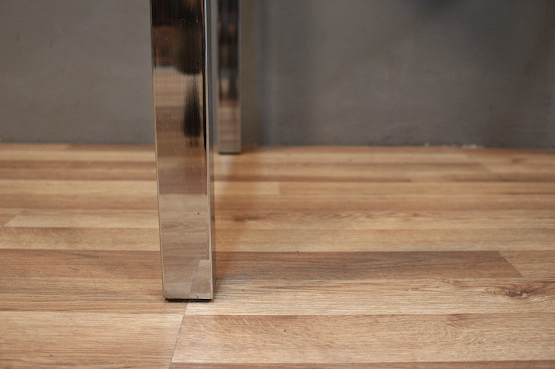 Luxe Chrome & Glass End Table – ONLINE ONLY