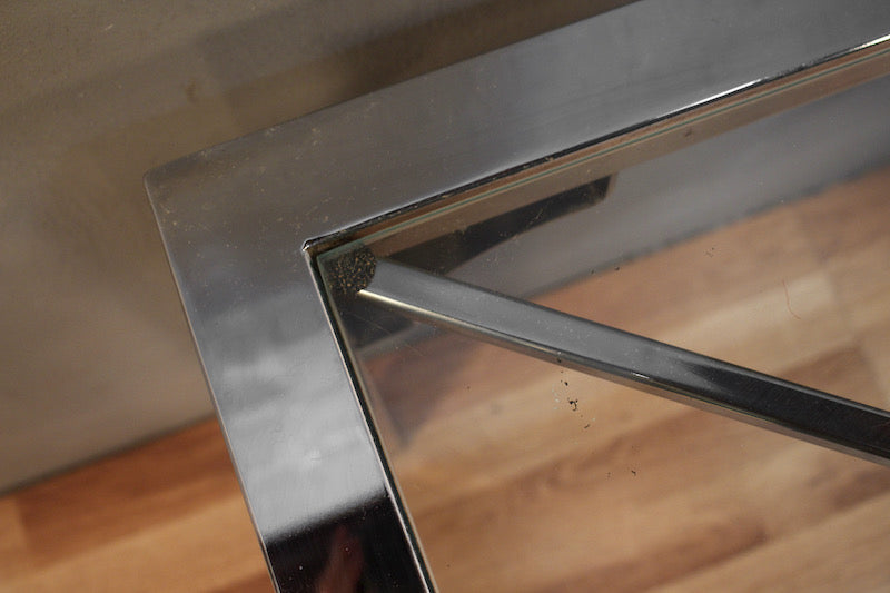 Luxe Chrome & Glass End Table – ONLINE ONLY