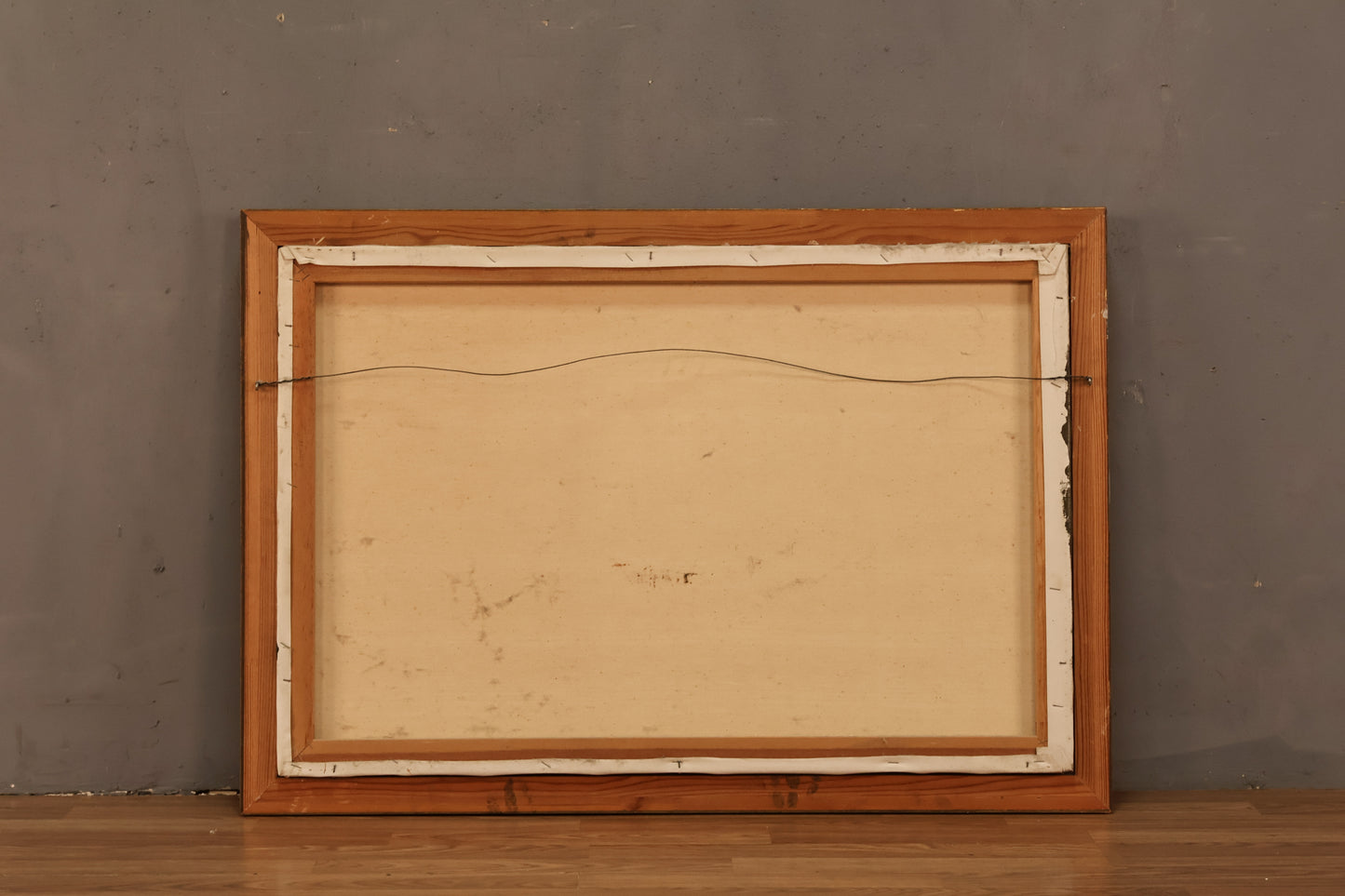 Mid Century "Jeudi Sous La Pluie" Painting - ONLINE ONLY