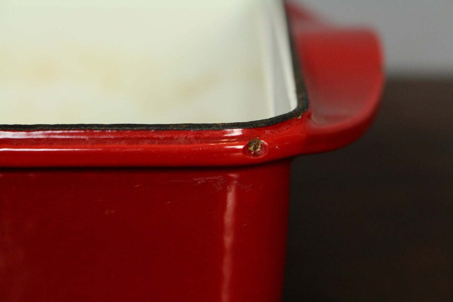 Modern Dansk Red Cast Iron Roasting Pan
