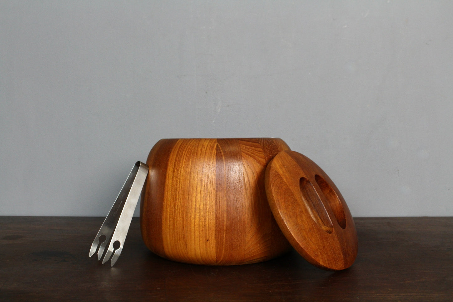 Dansk Teak Bulb Ice Bucket