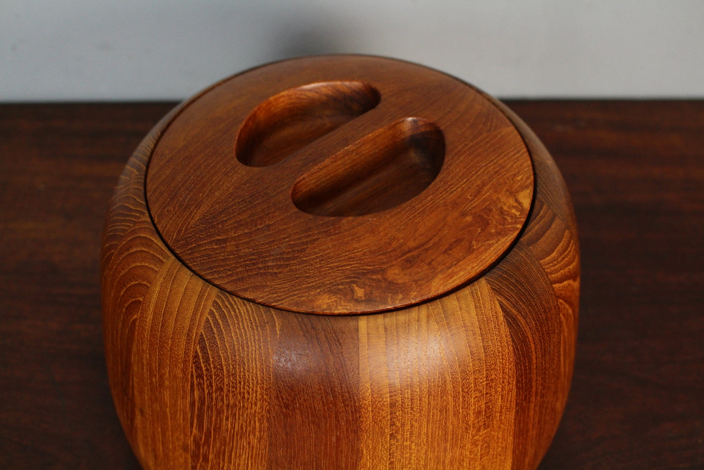Dansk Teak Bulb Ice Bucket