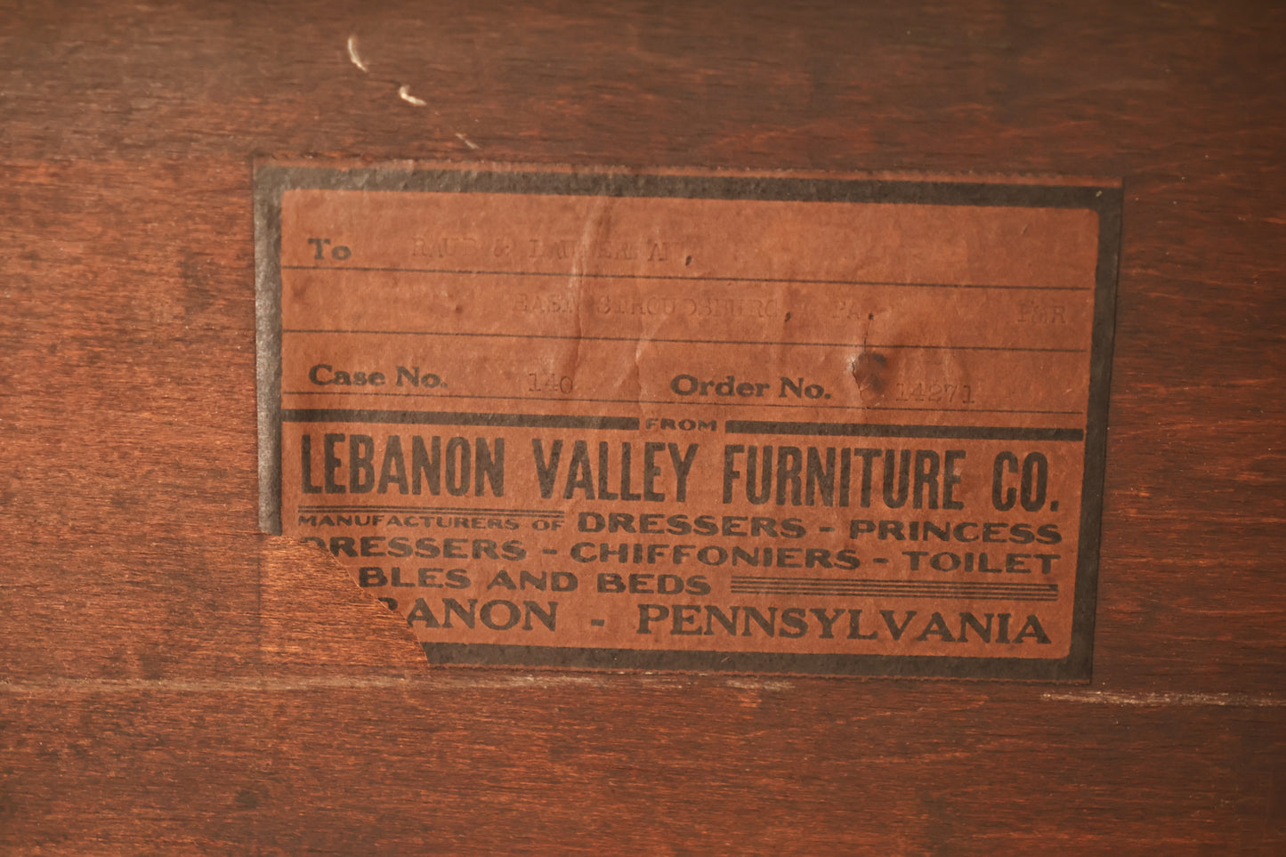 Antique 5-Drawer Vanity Dresser - ONLINE ONLY