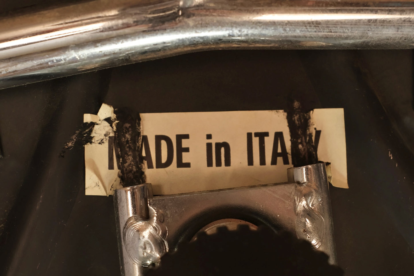 Italian Black & Steel Desk Chair