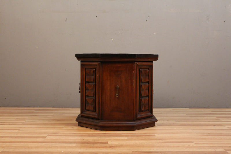 Slate-Top Octagonal End Table - ONLINE ONLY