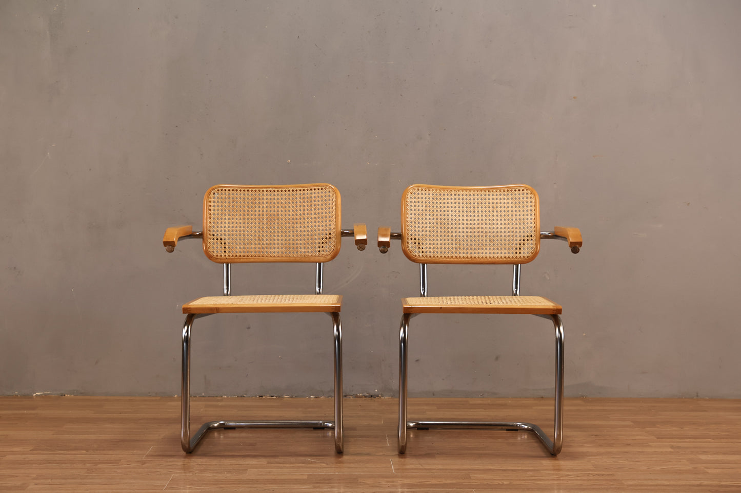 Cesca-Style Cantilever Cane Armchair