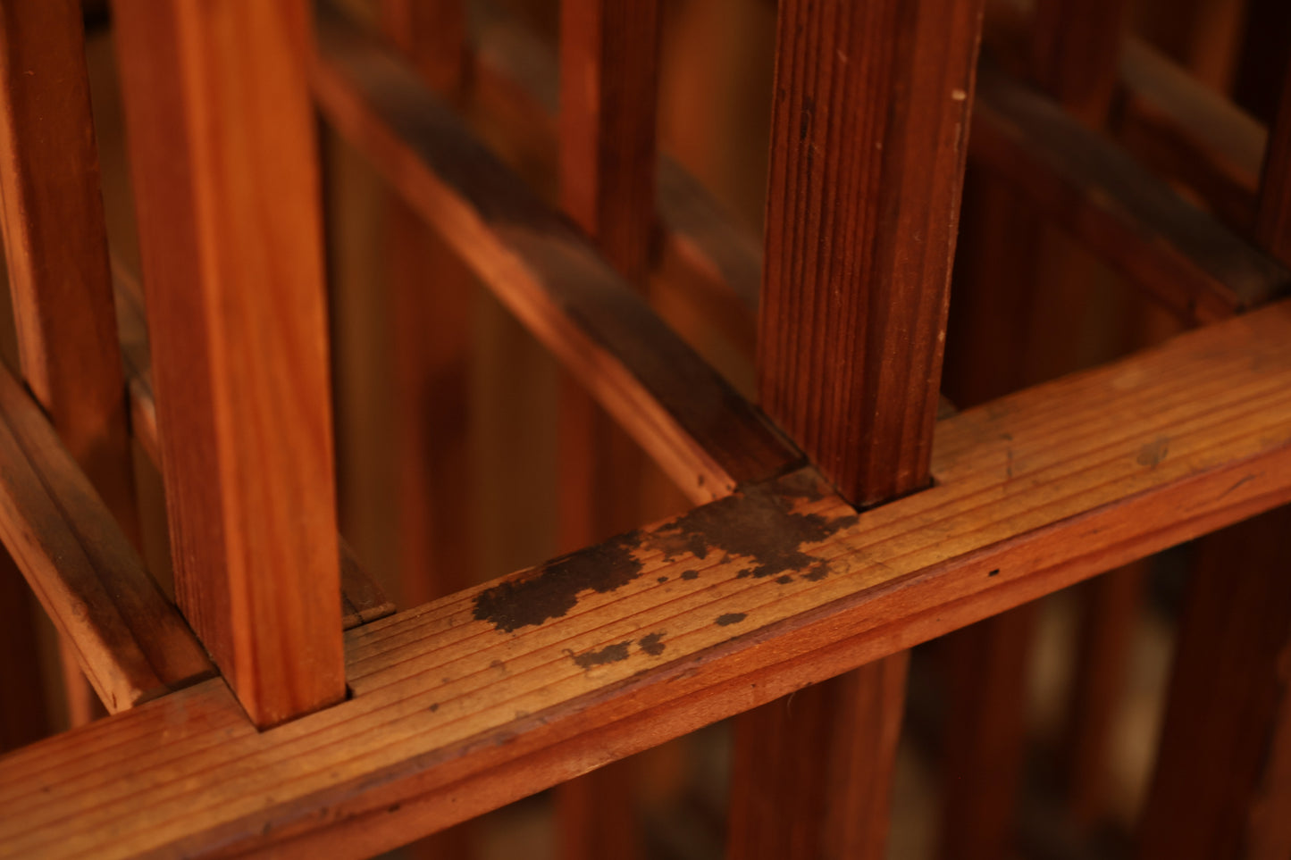 Large Double Retail Wooden Wine Rack - ONLINE ONLY
