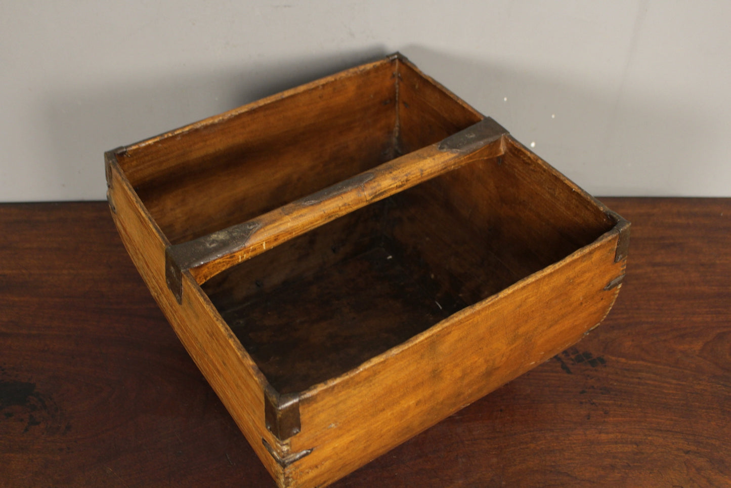 Antique Chinese Wooden Rice Basket