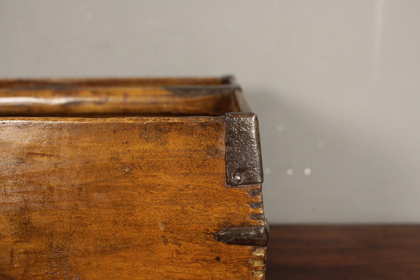 Antique Chinese Wooden Rice Basket