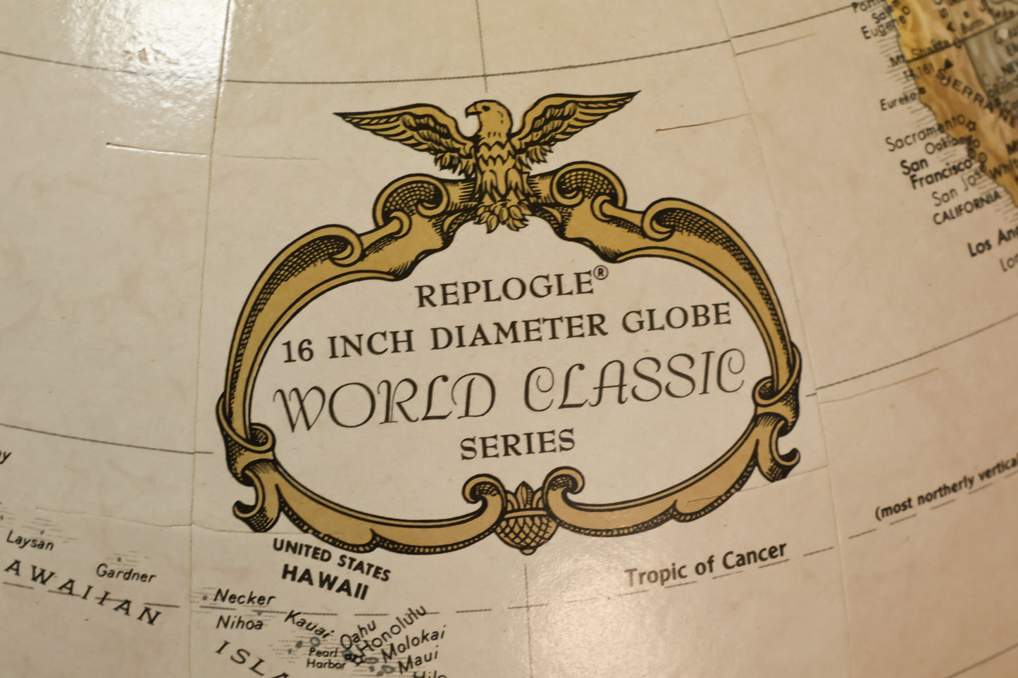 Iron Curlicue Standing Globe - ONLINE ONLY