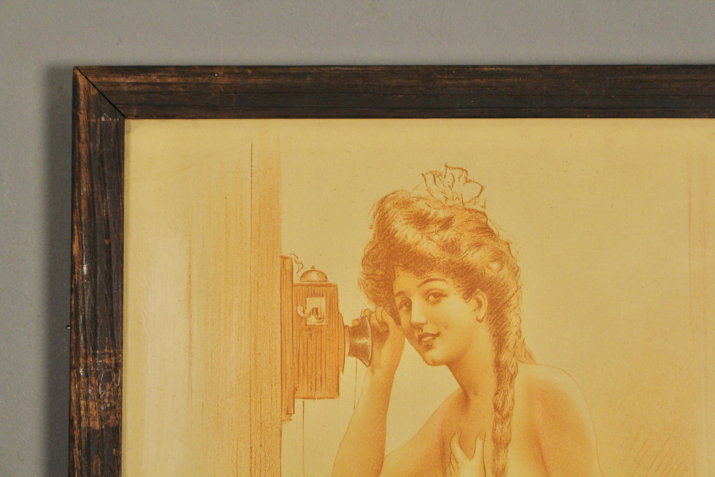 "Hello!" Antique Lithograph