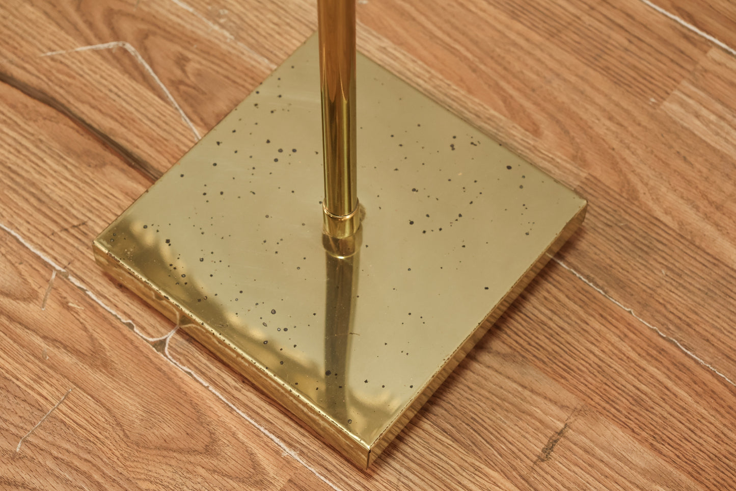 Brass Swing-Arm Floor Lamp