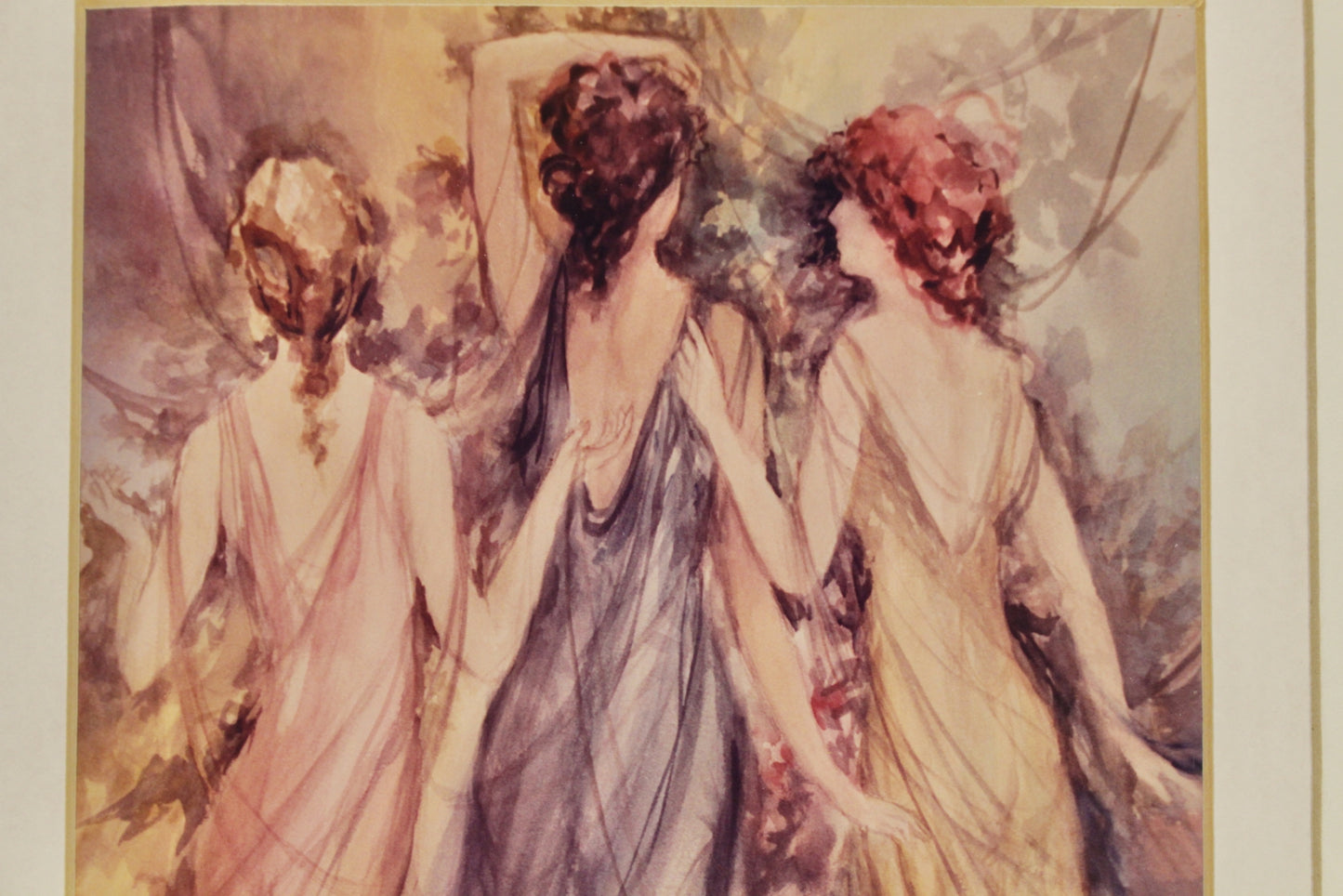 "Three Nymphs" Lithograph