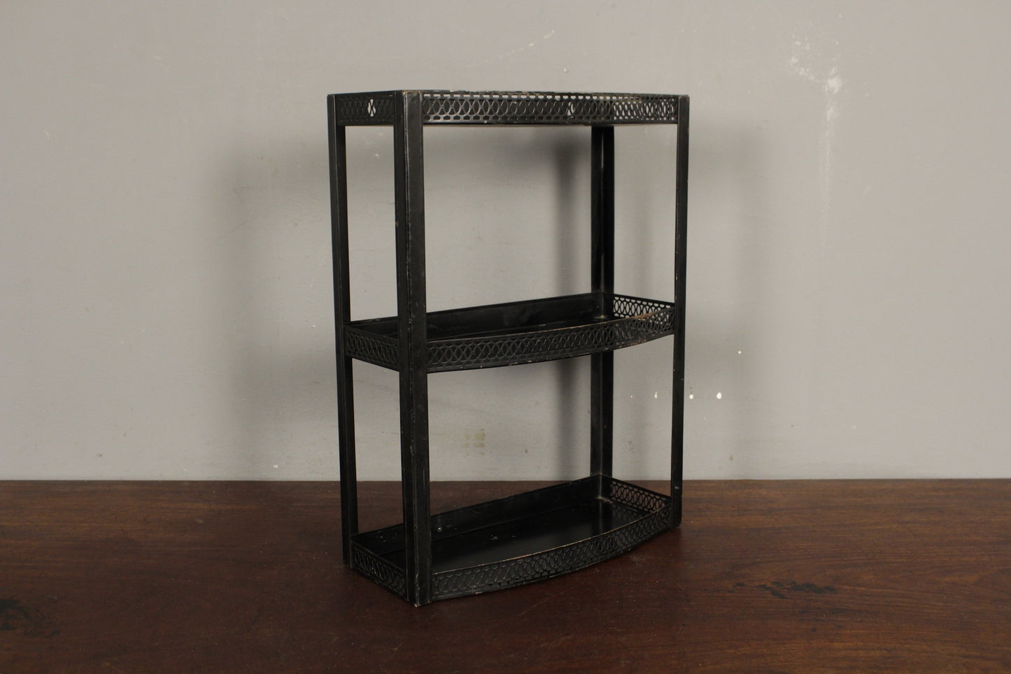 Small Metal 3-Tier Wall Shelf
