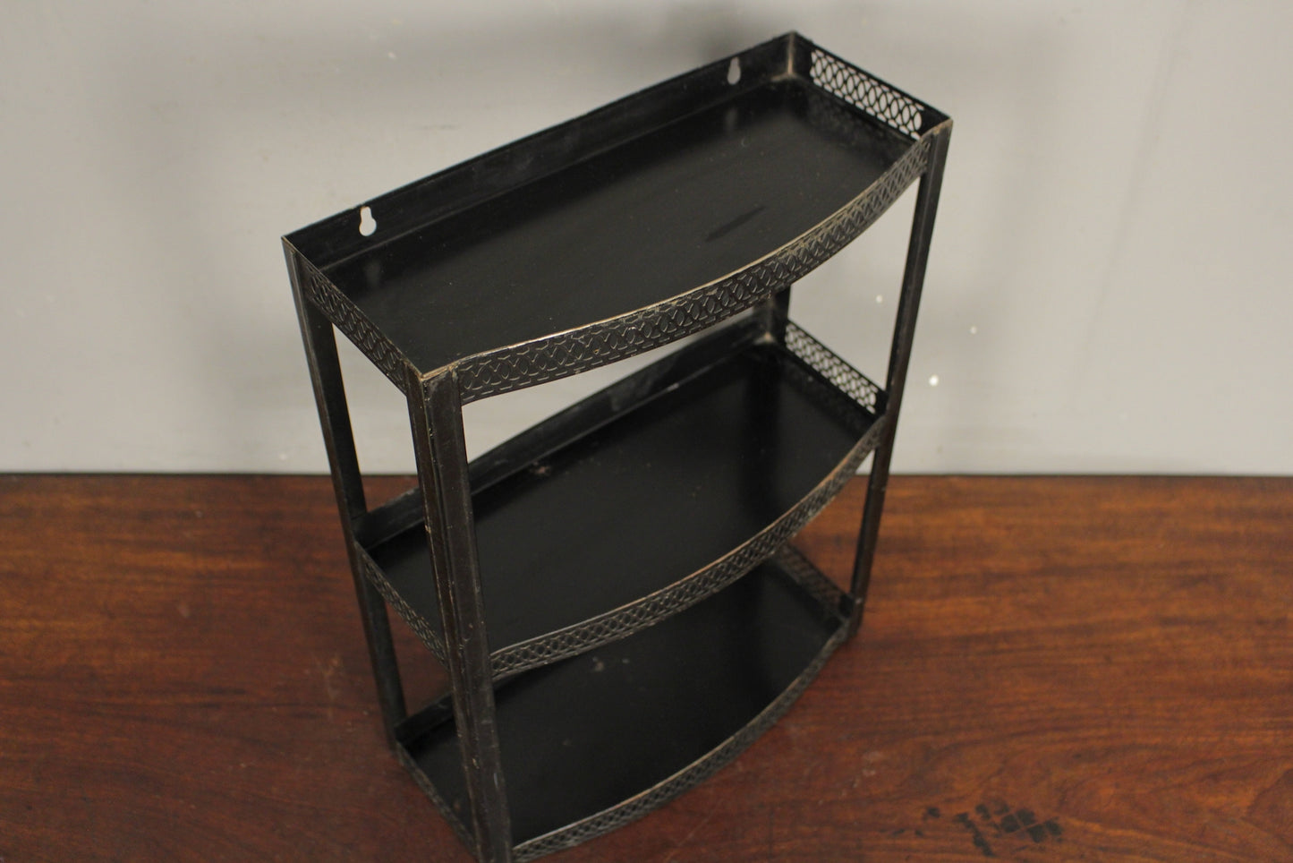 Small Metal 3-Tier Wall Shelf