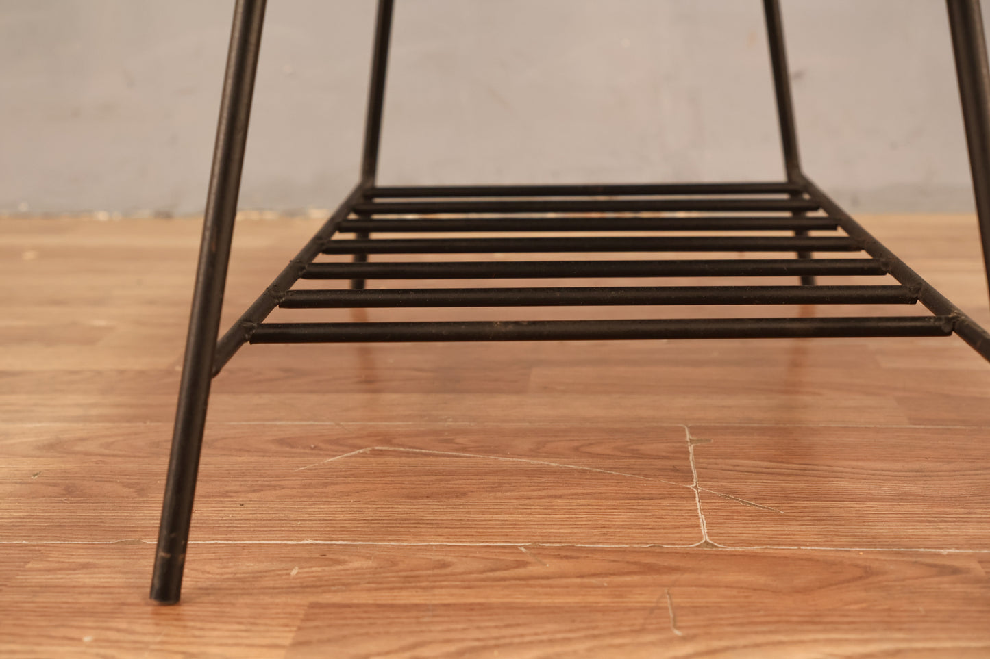 Atomic Laminate & Iron Stepback Table