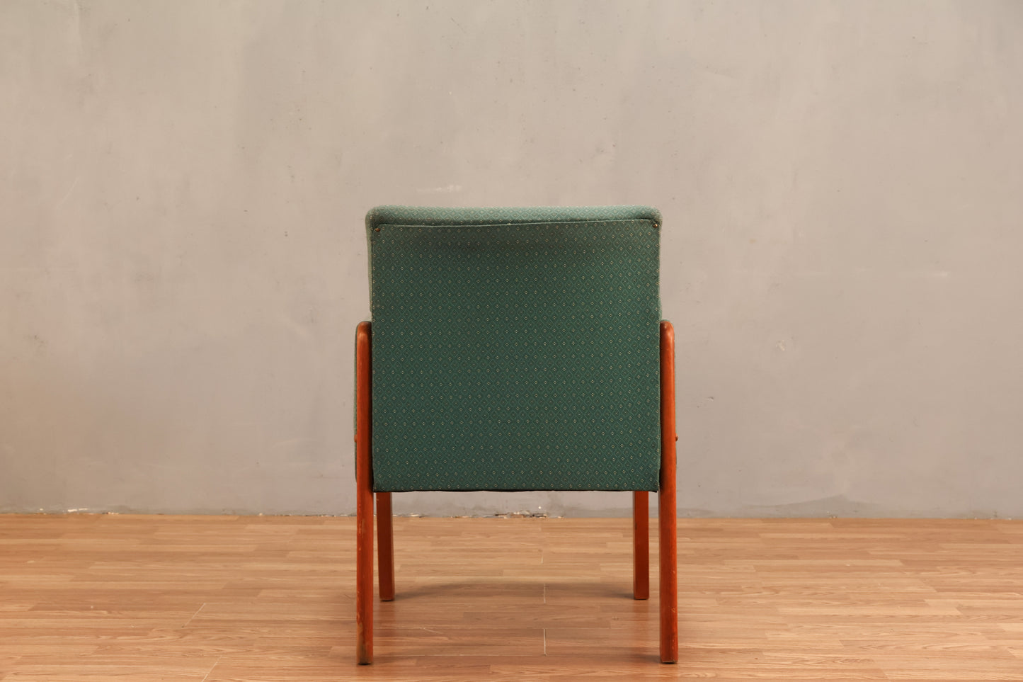 Mid Century Teak & Teal Armchair