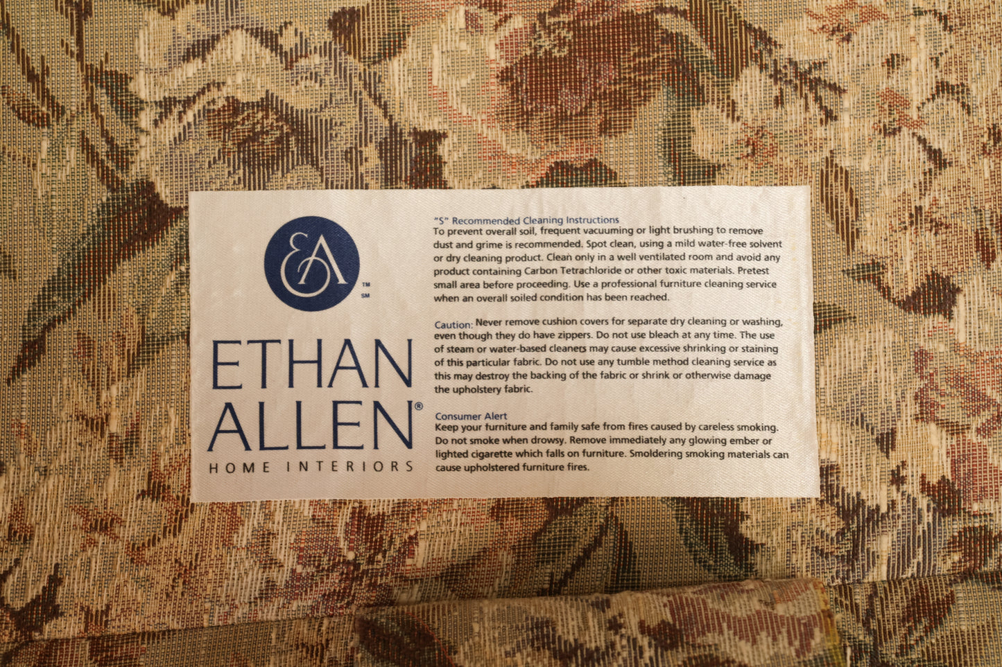 Ethan Allen Floral Sofa - ONLINE ONLY