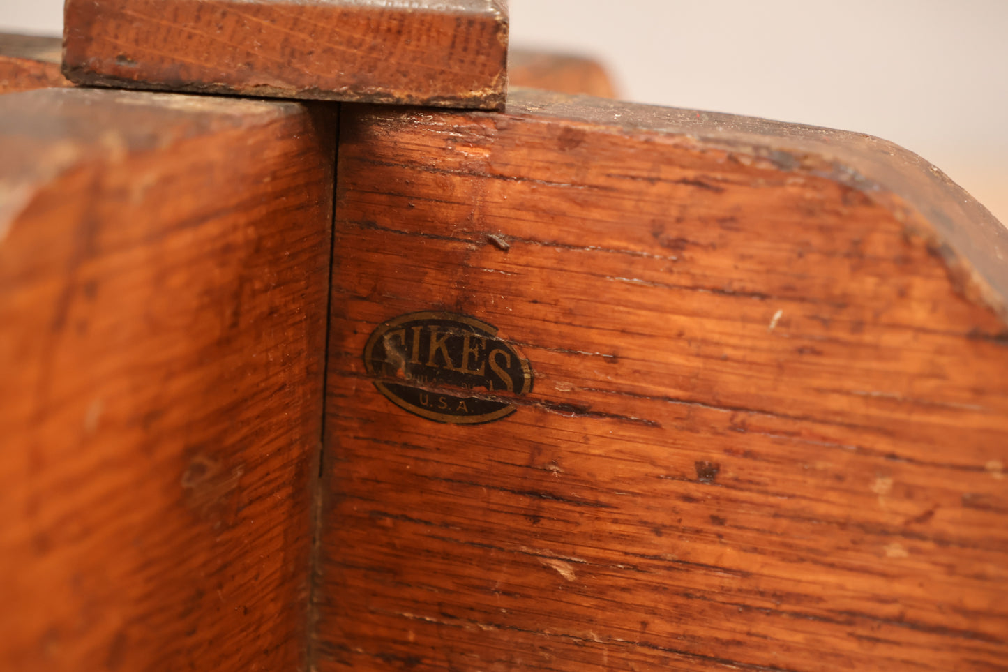 Antique Sikes Oak Coat Rack