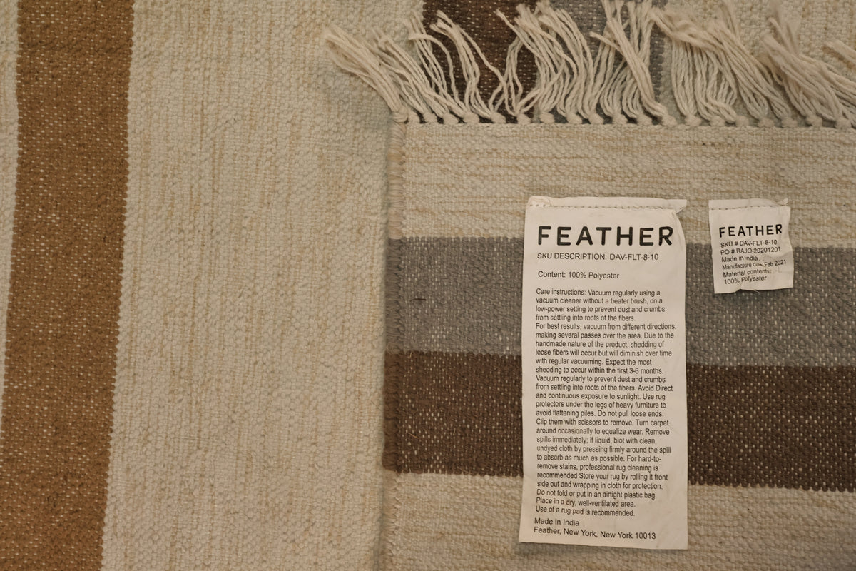 Large Contemporary Geometric Neutrals Rug - ONLINE ONLY