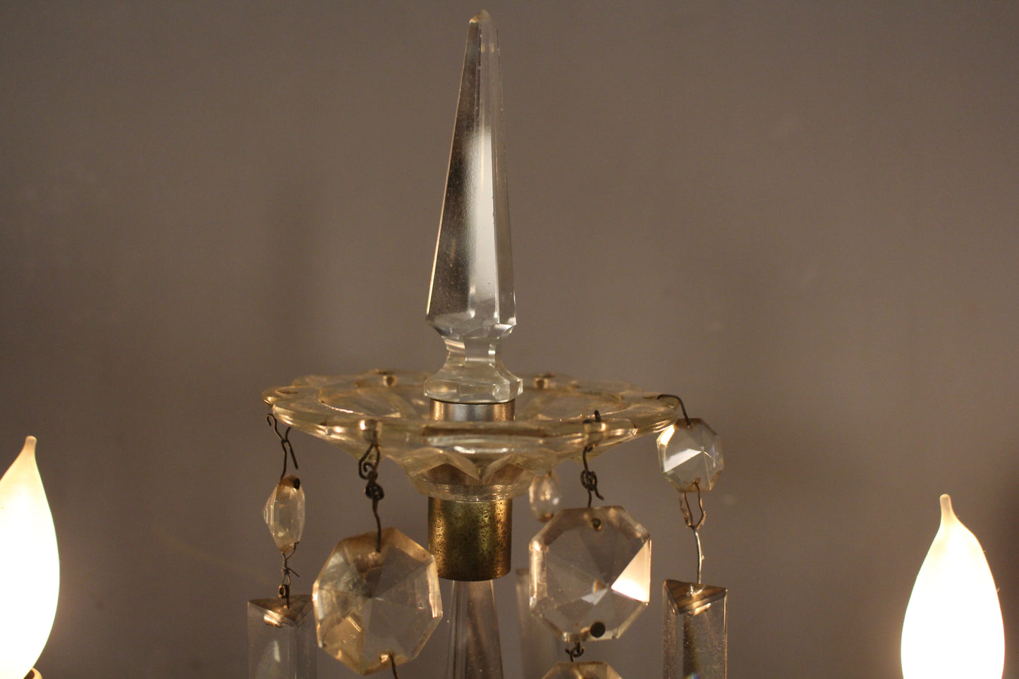 Gothic Crystal Candelabra Table Lamp