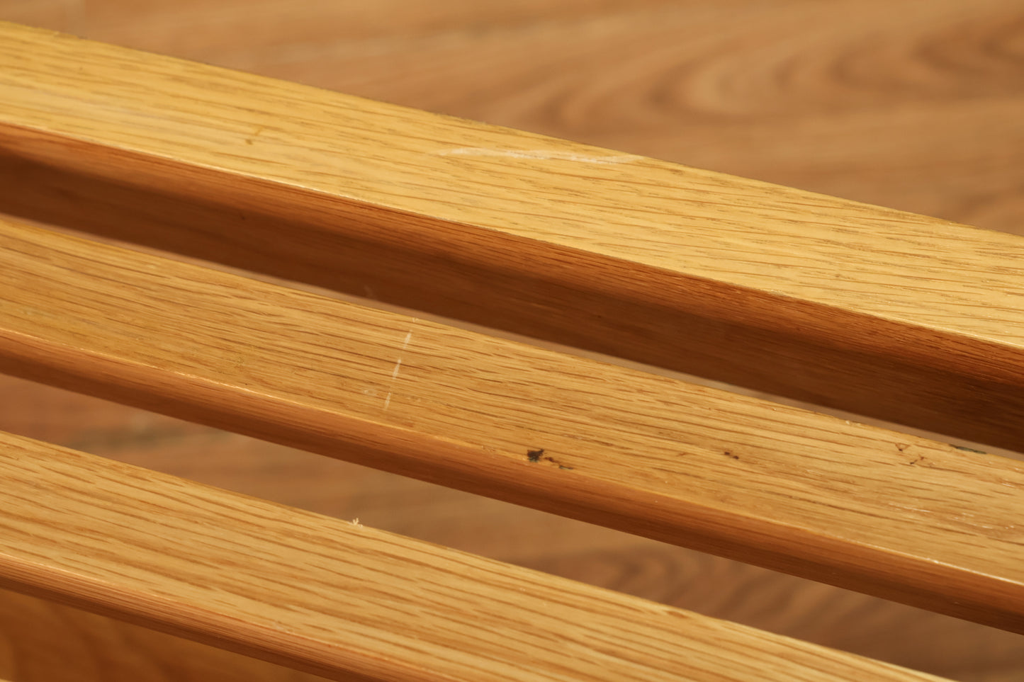 Mid Century-Style Blonde Slatted Coffee Table