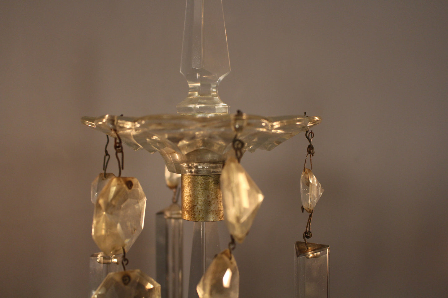 Gothic Crystal Candelabra Table Lamp