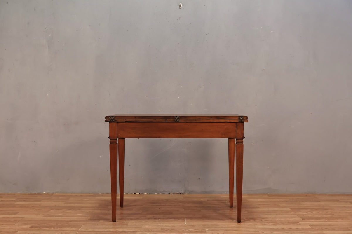 Mid Century Walnut & Brass "Extensole" Table