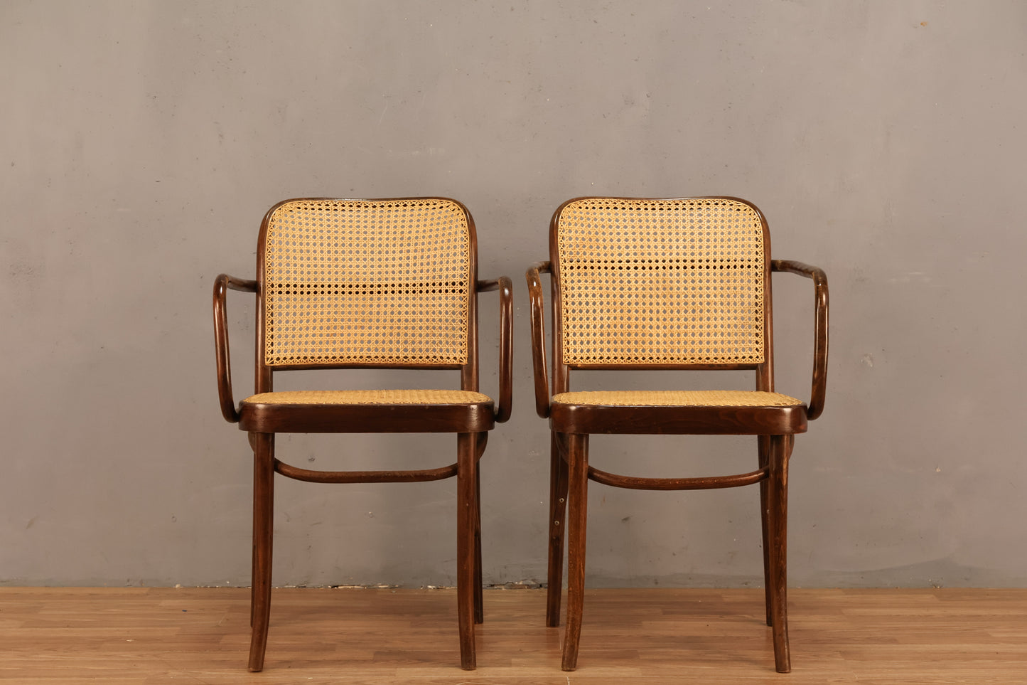 Josef Hoffmann "Prague" Bentwood & Cane Armchair