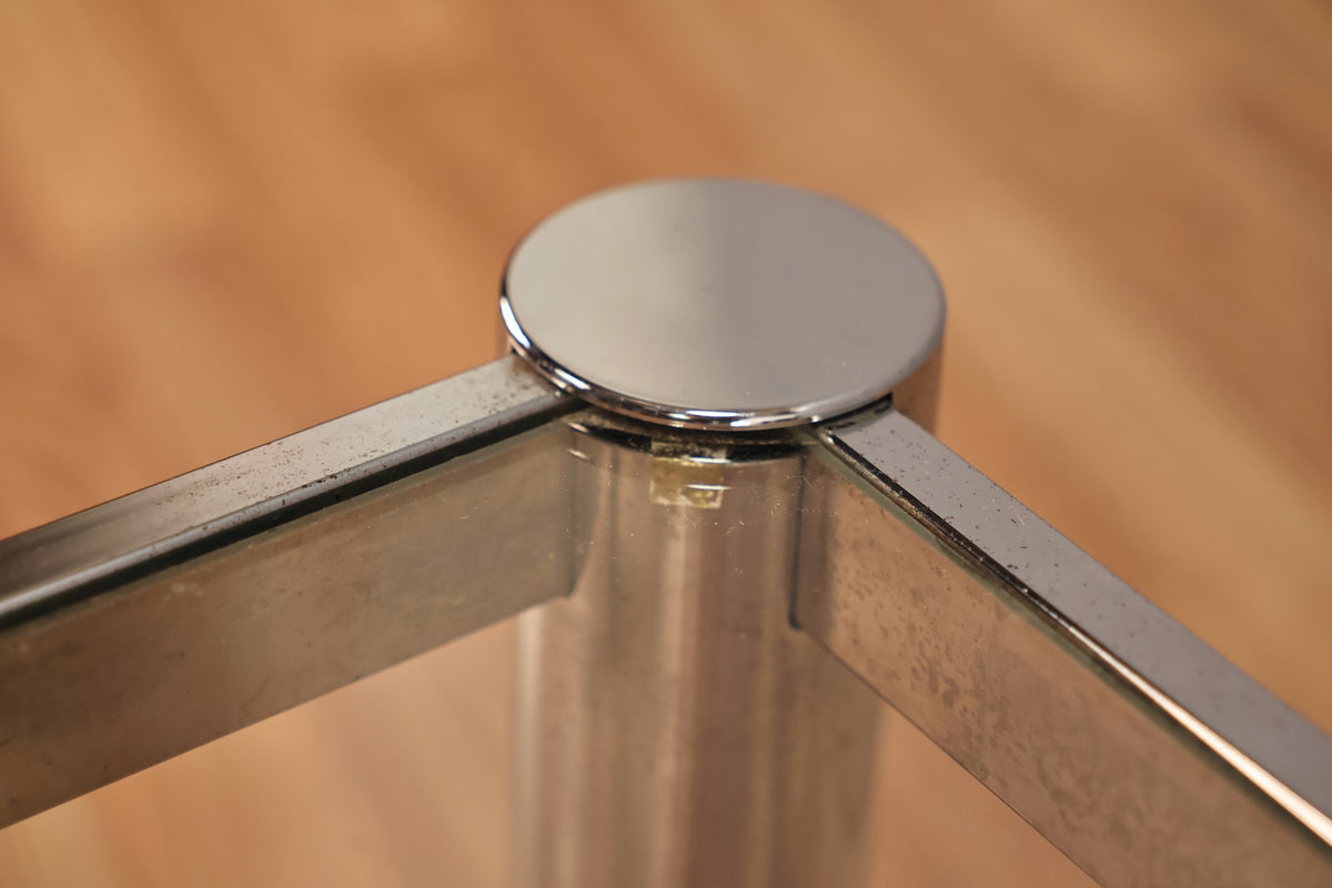 Chrome & Glass Coffee Table - ONLINE ONLY