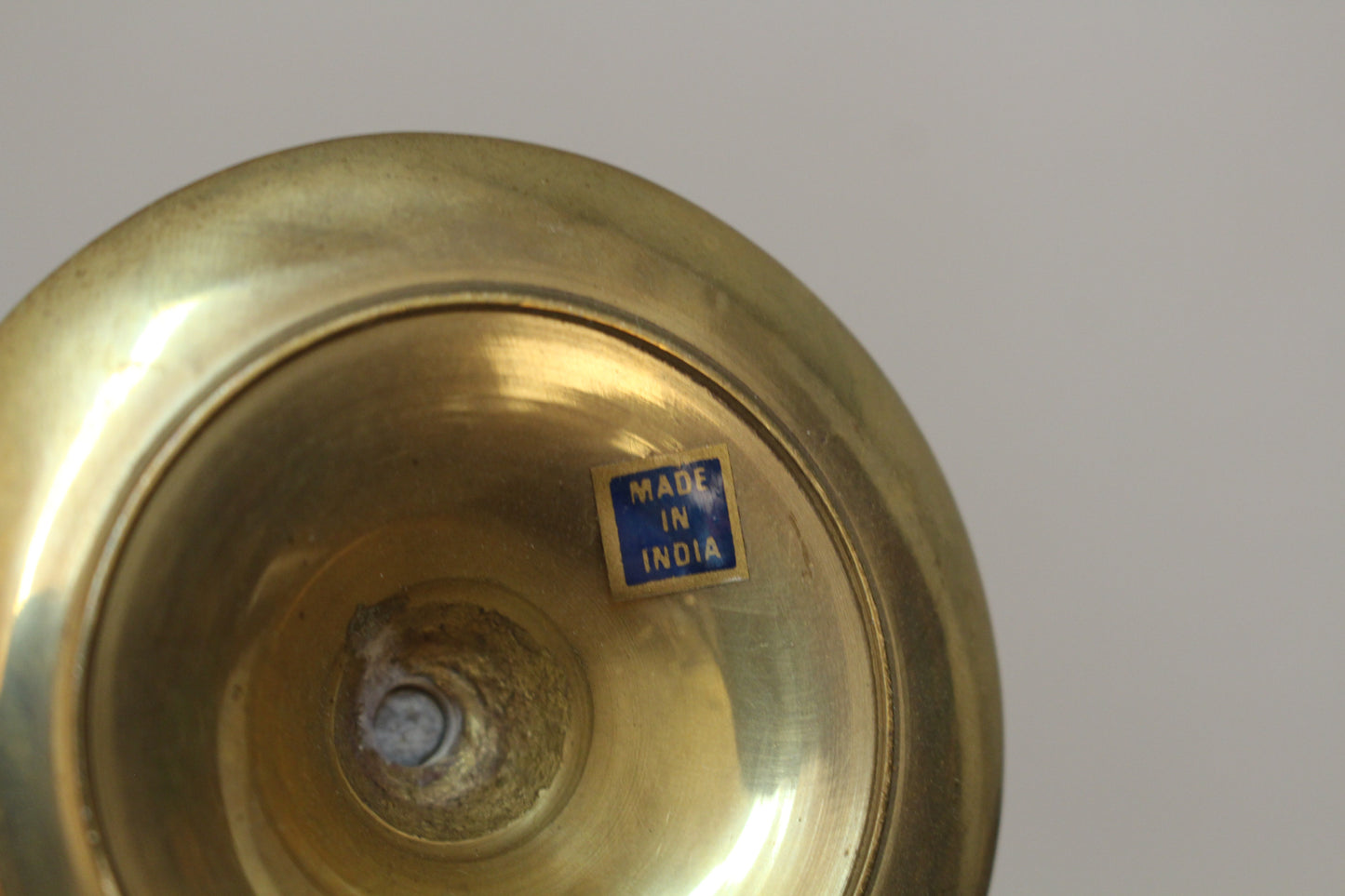 Set of 7 Graduated Brass Candlesticks