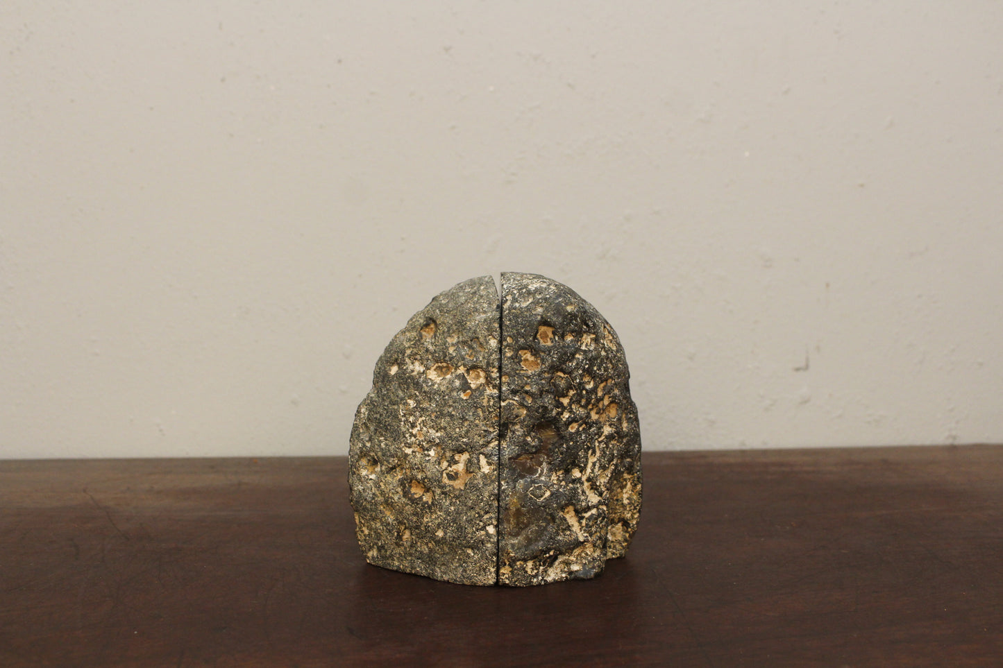 Pair of Dark Geode Bookends