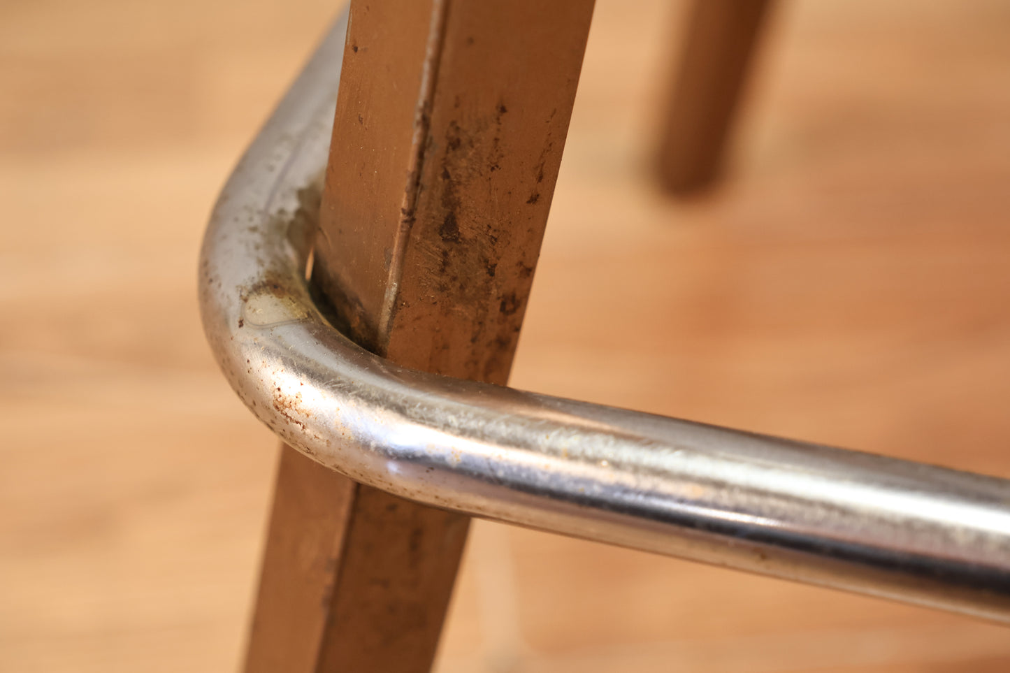 Atomic Copper Vinyl Bar Stool - ONLINE ONLY