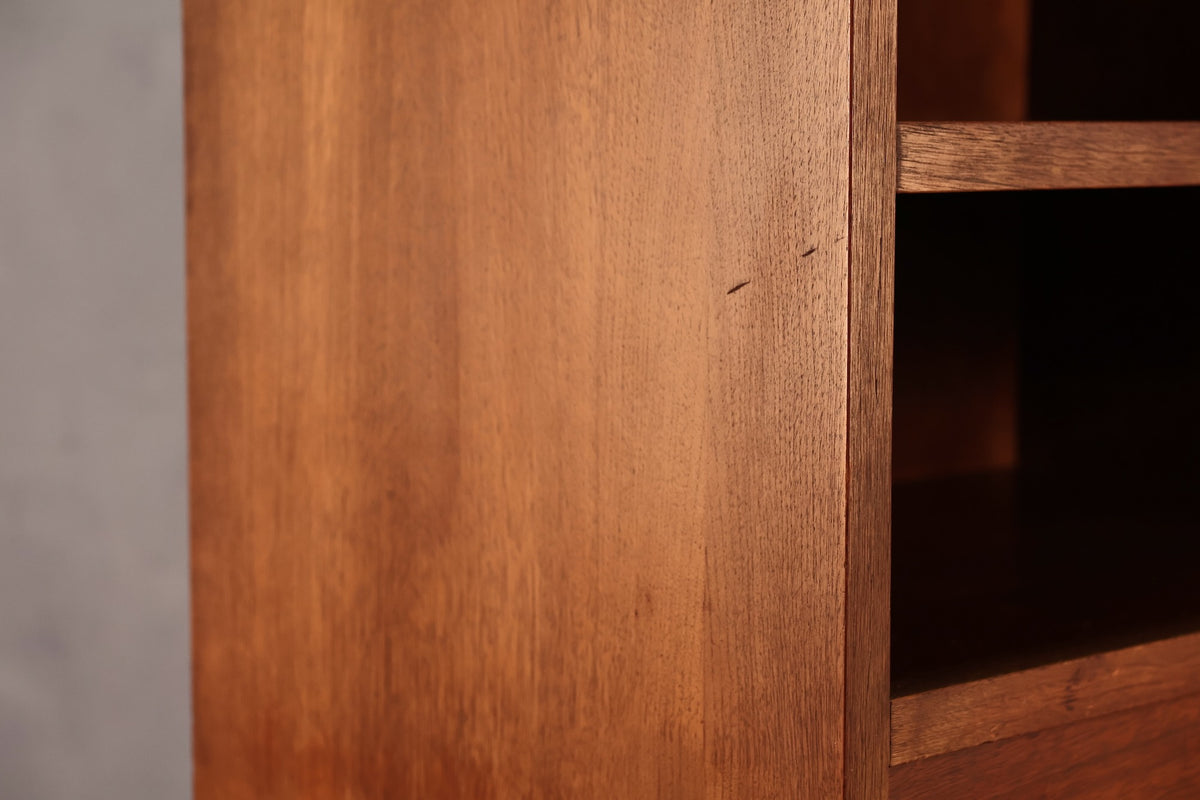 American of Martinsville Walnut & Cane Wall Unit