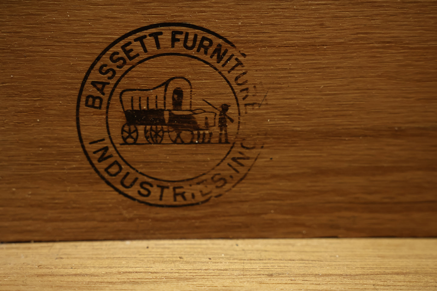 Bassett Walnut & Laminate 3-Drawer Desk - ONLINE ONLY
