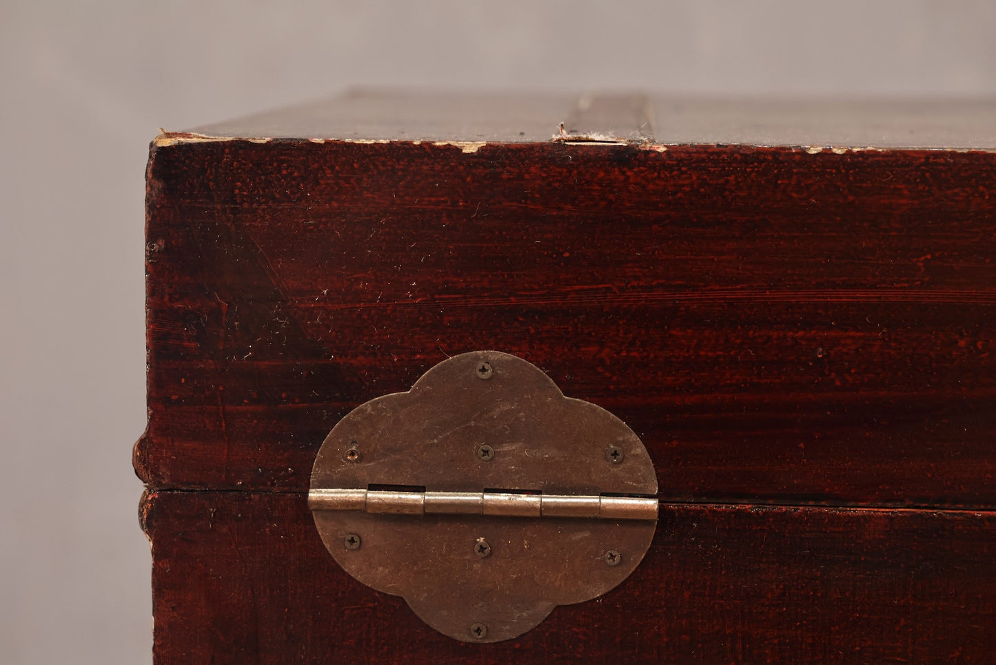 Oxblood Leather Cube Trunk