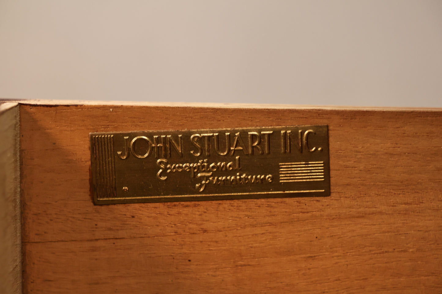 Pair of John Stuart Mid Century 1-Drawer Nightstands