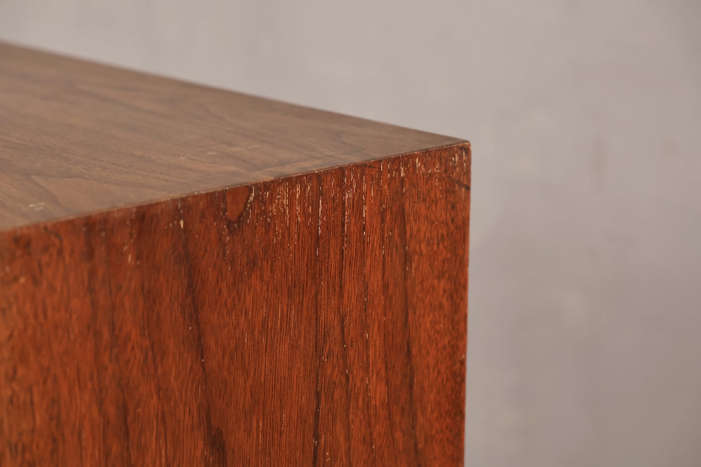 Mid Century Walnut 2-Door Cabinet - ONLINE ONLY