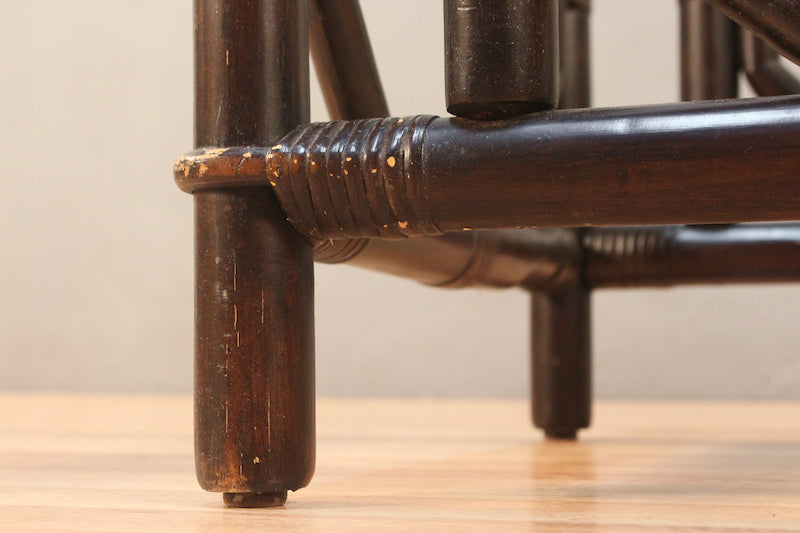 Espresso Rattan & Glass End Table – ONLINE ONLY
