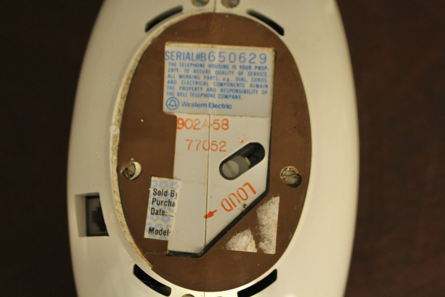 1970s Sculptura Vanilla Donut Rotary Phone